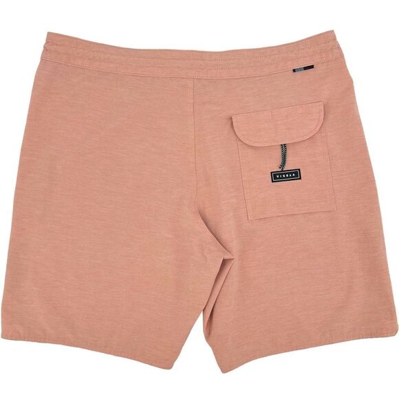 VISSLA Men's Solid Sets Volley Board Shorts XL Dusty Orange - Picture 2 of 12